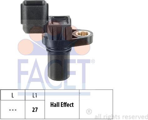 FACET 9.0335 - Датчик, положение распределительного вала autospares.lv