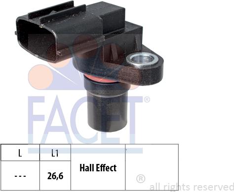 FACET 9.0337 - Датчик импульсов, коленвал autospares.lv