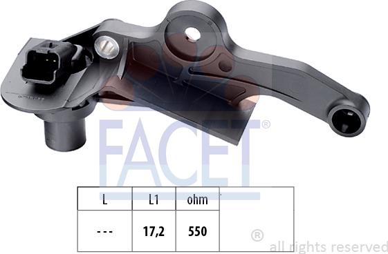 FACET 9.0298 - Датчик импульсов, коленвал autospares.lv