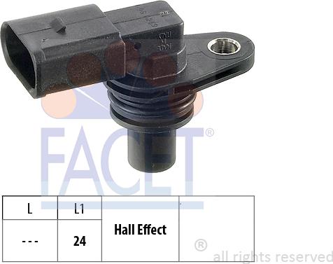 FACET 9.0269 - Датчик RPM, частота вращения autospares.lv