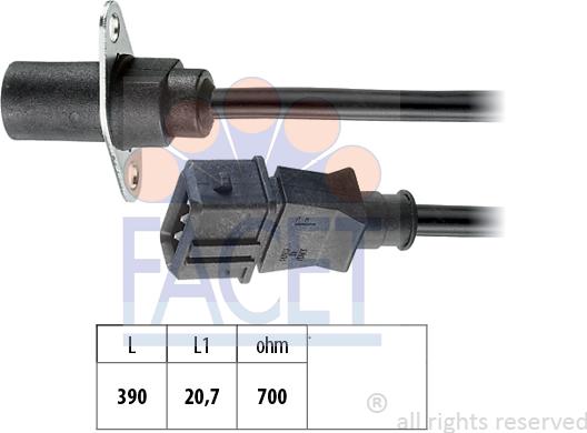 FACET 9.0270 - Датчик импульсов, коленвал autospares.lv