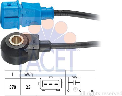 FACET 9.3054 - Датчик детонации autospares.lv