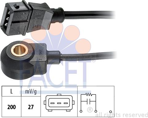 FACET 9.3061 - Датчик детонации autospares.lv