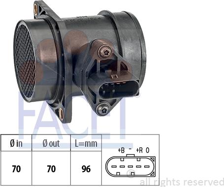 FACET 10.1441 - Датчик потока, массы воздуха autospares.lv