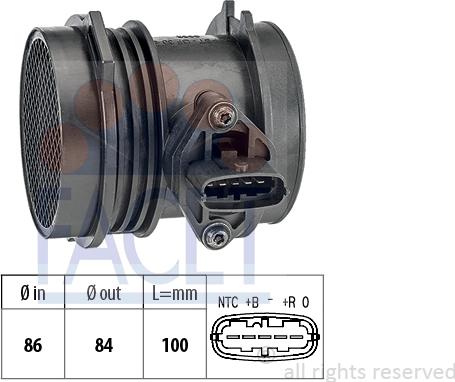 FACET 10.1017 - Датчик потока, массы воздуха autospares.lv