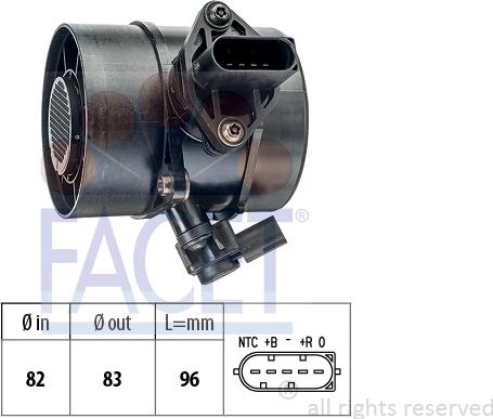 FACET 10.1354 - Датчик потока, массы воздуха autospares.lv