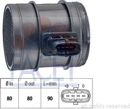 FACET 10.1293 - Датчик потока, массы воздуха autospares.lv