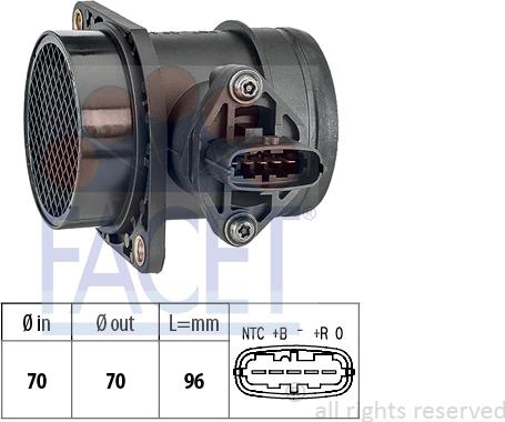 FACET 10.1283 - Датчик потока, массы воздуха autospares.lv