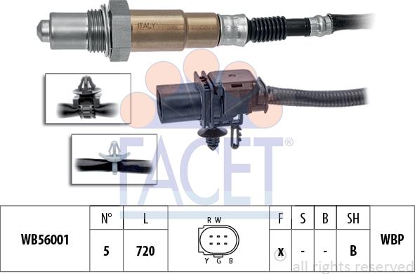 FACET 10.8441 - Лямбда-зонд, датчик кислорода autospares.lv