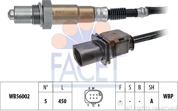 FACET 108468 - Лямбда-зонд, датчик кислорода autospares.lv