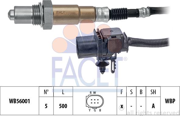 FACET 10.8406 - Лямбда-зонд, датчик кислорода autospares.lv