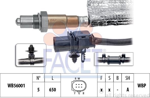 FACET 10.8419 - Лямбда-зонд, датчик кислорода autospares.lv