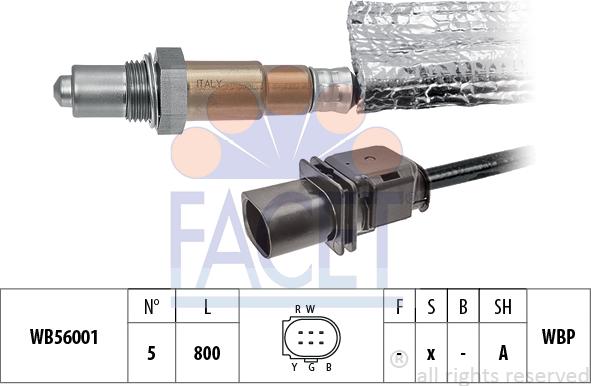 FACET 10.8427 - Лямбда-зонд, датчик кислорода autospares.lv