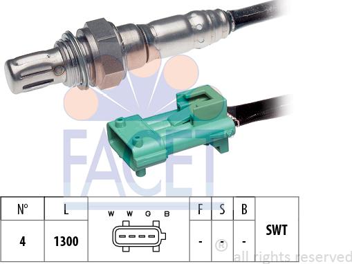 FACET 10.8069 - Лямбда-зонд, датчик кислорода autospares.lv