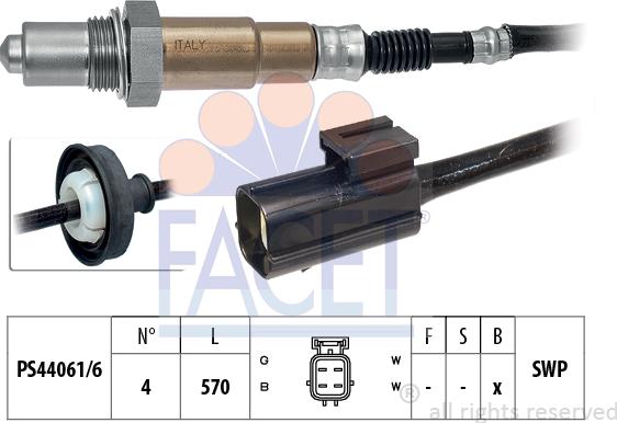 FACET 10.8075 - Лямбда-зонд, датчик кислорода autospares.lv