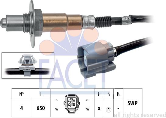 FACET 10.8223 - Лямбда-зонд, датчик кислорода autospares.lv