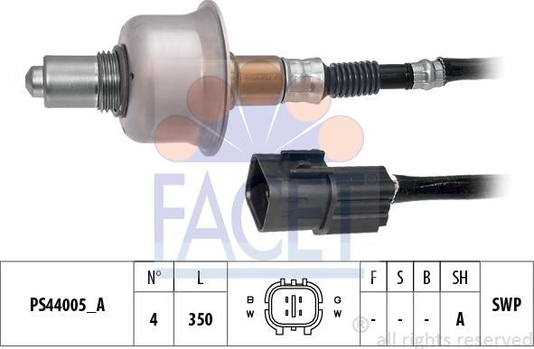 FACET 10.8276 - Лямбда-зонд, датчик кислорода autospares.lv