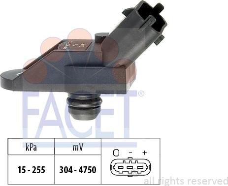 FACET 10.3013 - Датчик давления воздуха, высотный корректор autospares.lv