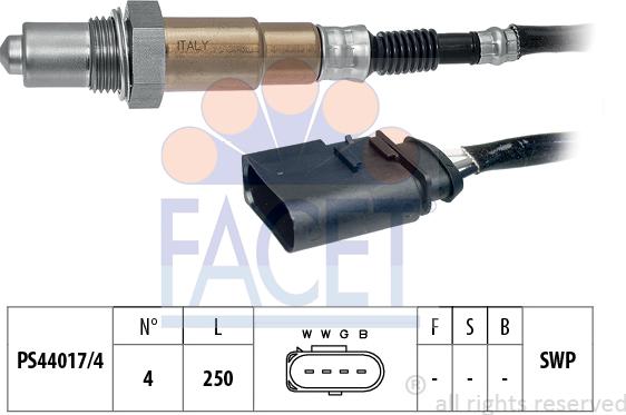 FACET 10.7920 - Лямбда-зонд, датчик кислорода autospares.lv