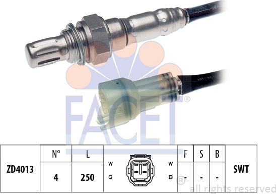 FACET 10.7484 - Лямбда-зонд, датчик кислорода autospares.lv