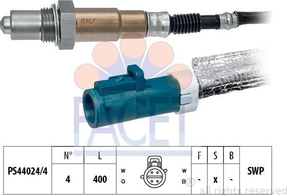 FACET 10.7685 - Лямбда-зонд, датчик кислорода autospares.lv