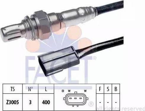 FACET 10.7055 - Лямбда-зонд, датчик кислорода autospares.lv