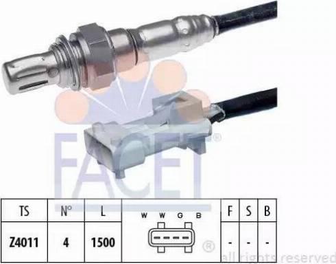 FACET 10.7066 - Лямбда-зонд, датчик кислорода autospares.lv