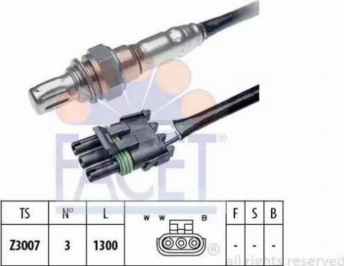 FACET 10.7076 - Лямбда-зонд, датчик кислорода autospares.lv