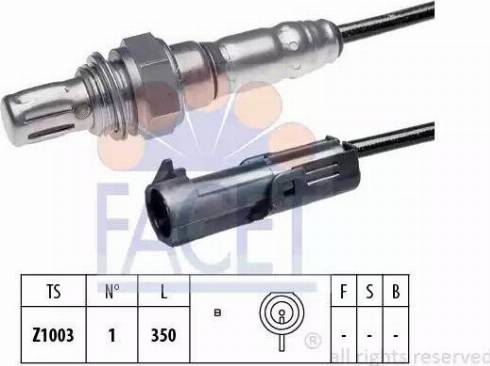 FACET 10.7072 - Лямбда-зонд, датчик кислорода autospares.lv