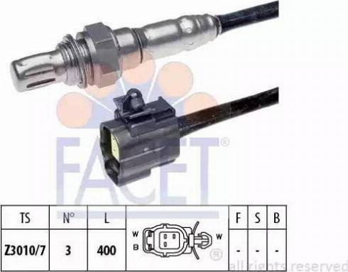 FACET 10.7108 - Лямбда-зонд, датчик кислорода autospares.lv