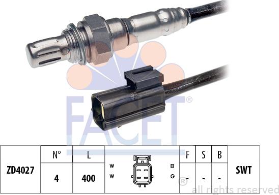 FACET 10.7310 - Лямбда-зонд, датчик кислорода autospares.lv