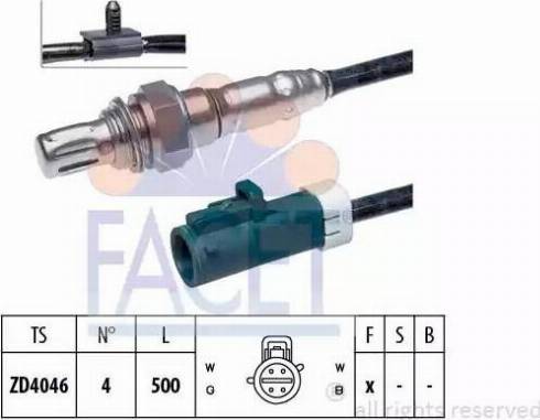 FACET 10.7324 - Лямбда-зонд, датчик кислорода autospares.lv