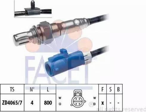 FACET 10.7326 - Лямбда-зонд, датчик кислорода autospares.lv