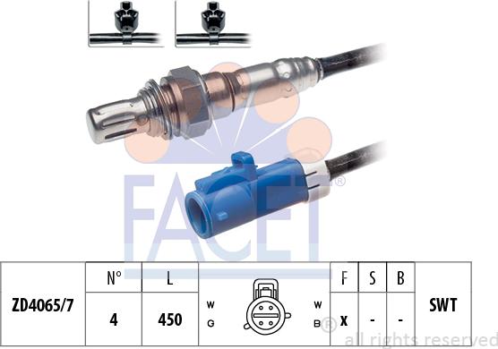 FACET 10.7321 - Лямбда-зонд, датчик кислорода autospares.lv