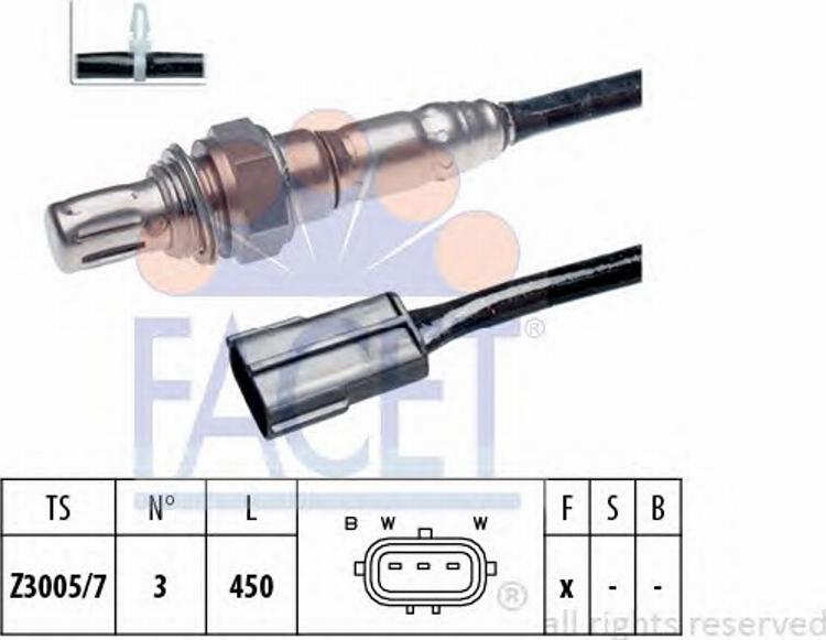 FACET 10.7209 - Лямбда-зонд, датчик кислорода autospares.lv