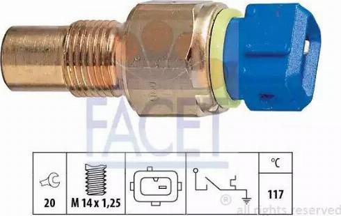 FACET 7.4060 - Датчик, температура охлаждающей жидкости autospares.lv