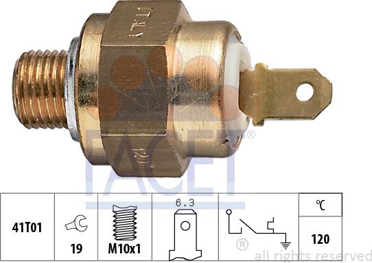 FACET 7.4007 - Датчик, температура охлаждающей жидкости autospares.lv