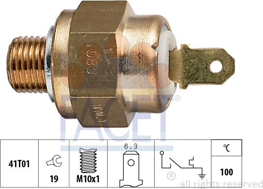 FACET 7.4132 - Датчик, температура охлаждающей жидкости autospares.lv