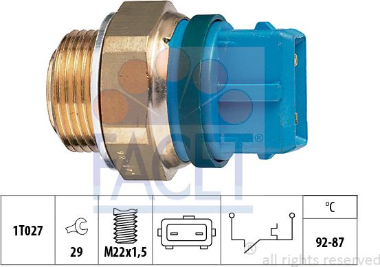 FACET 7.5201 - Термовыключатель, вентилятор радиатора / кондиционера autospares.lv