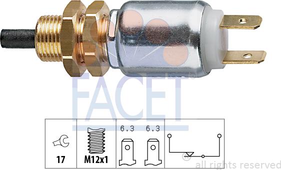 FACET 7.1014 - Выключатель стоп сигнала / сцепления autospares.lv