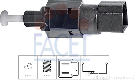 FACET 7.1104 - Выключатель стоп сигнала / сцепления autospares.lv