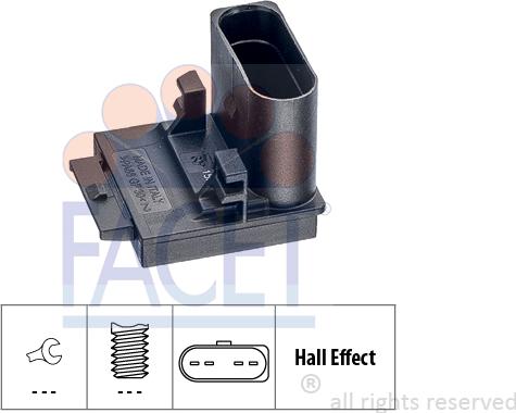 FACET 7.1309 - Выключатель, привод сцепления (Tempomat) autospares.lv