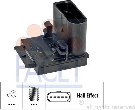 FACET 7.1311 - Выключатель, привод сцепления (Tempomat) autospares.lv