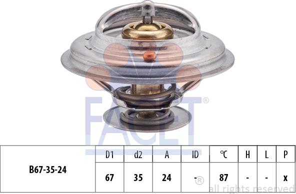 FACET 7.8410S - Термостат охлаждающей жидкости / корпус autospares.lv