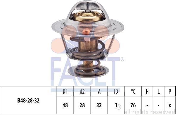 FACET 7.8418S - Термостат охлаждающей жидкости / корпус autospares.lv