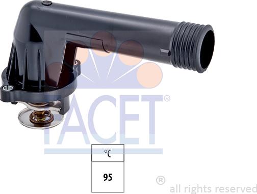 FACET 7.8428 - Термостат охлаждающей жидкости / корпус autospares.lv