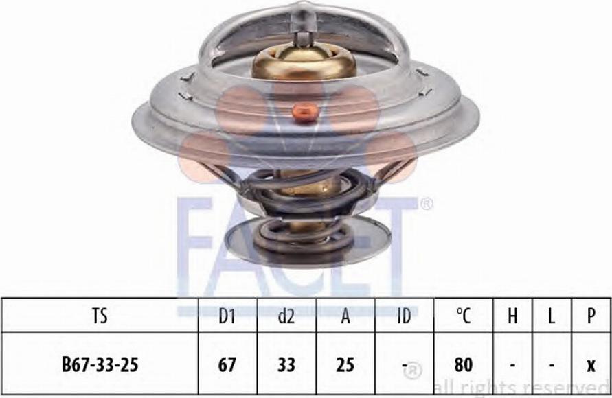 FACET 7.8544 - Термостат охлаждающей жидкости / корпус autospares.lv