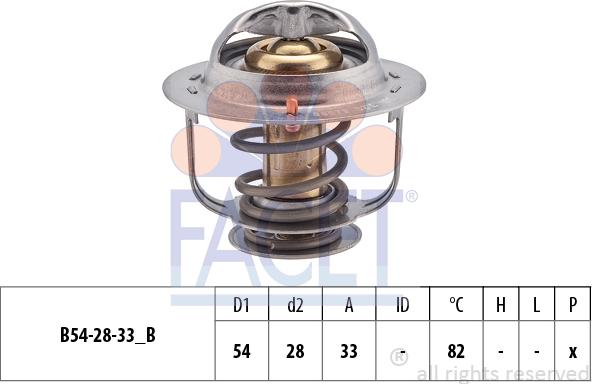 FACET 7.8657S - Термостат охлаждающей жидкости / корпус autospares.lv