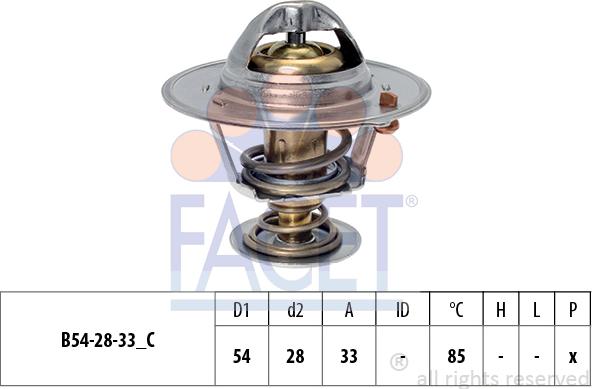 FACET 7.8837S - Термостат охлаждающей жидкости / корпус autospares.lv