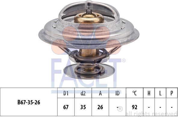 FACET 7.8302S - Термостат охлаждающей жидкости / корпус autospares.lv